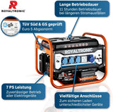 Generator RT9500E Elektro Start Stromerzeuger inkl. Batterie Euro 5