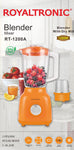 ROYALTRONIC Blender 1200 Watt Standmixer Smoothie Maker Kaffee mahlen 2 in 1 Orange